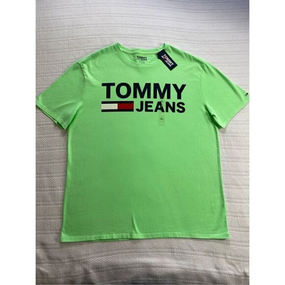TOMMY JEANS MEN’S XLARGE Logo Tshirt - Picture 2 of 8